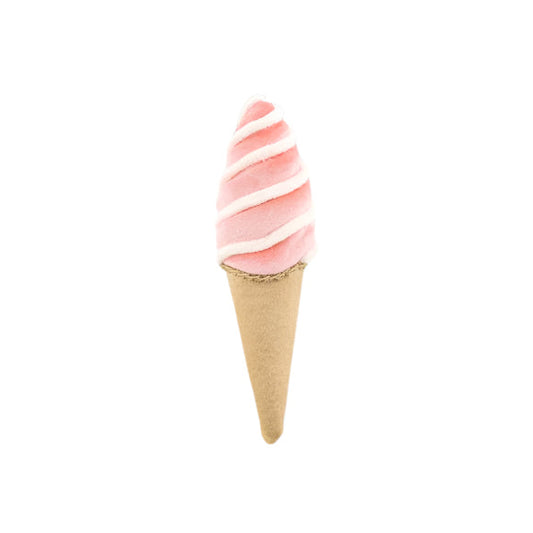 9" Pink Ice Cream Cone Ornament