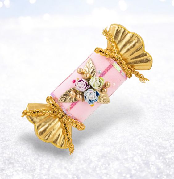 Santa's Sweet Shoppe Collection - 9" Pink Roll Candy Wrapper