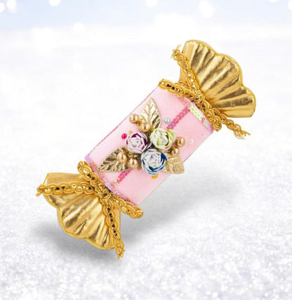 Santa's Sweet Shoppe Collection - 9" Pink Roll Candy Wrapper