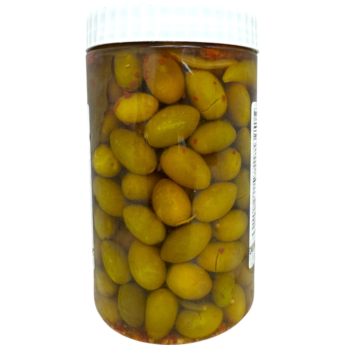 Yafa Spicy Green Olives - Tangy Crunchy Snack, Perfect For Appetizers And Toppings