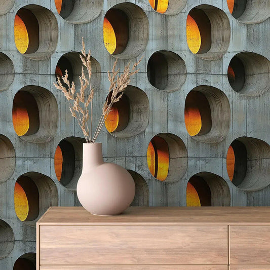 Brutalist Sunset Grid