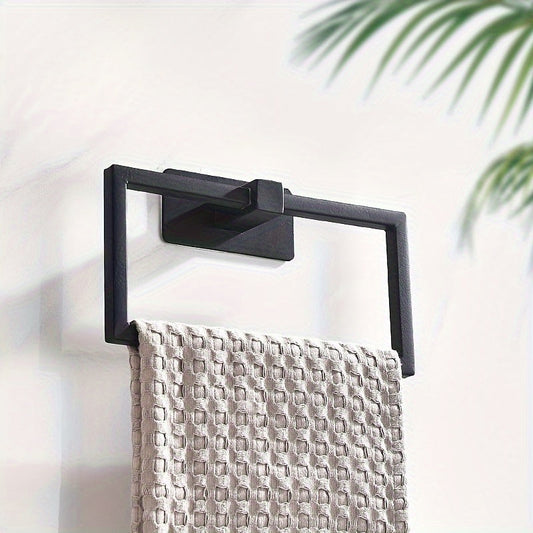 Elegant PunchFree Square Gold Towel Rack