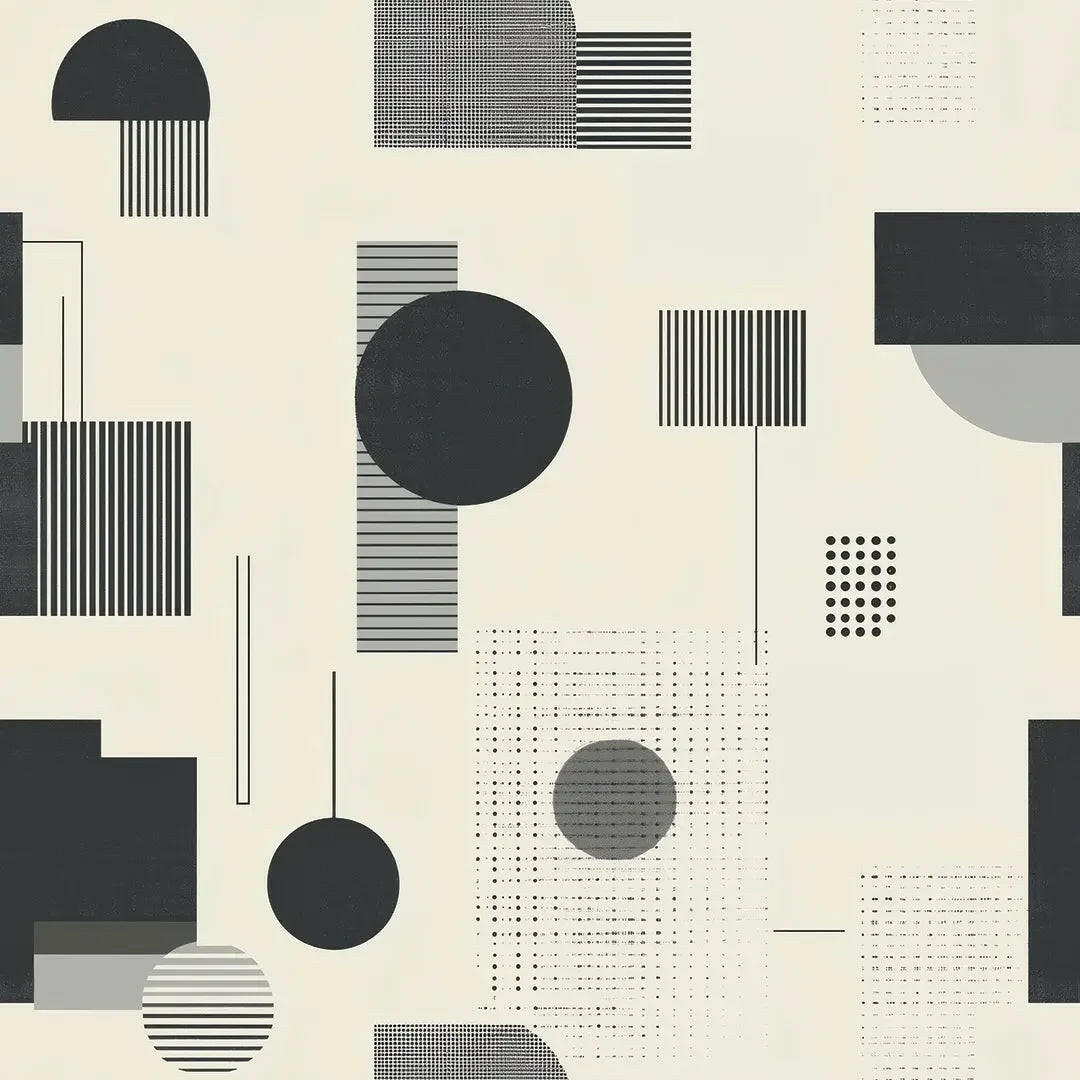Urban Cadence Geometric Wallpaper