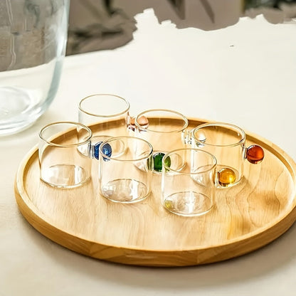 Sleek Set of 6 HeatResistant Glass Cups 100ml