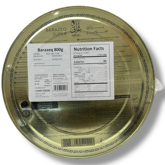 Aghati Barazeq Super 800g - Mediterranean Authentic Sesame Cookies