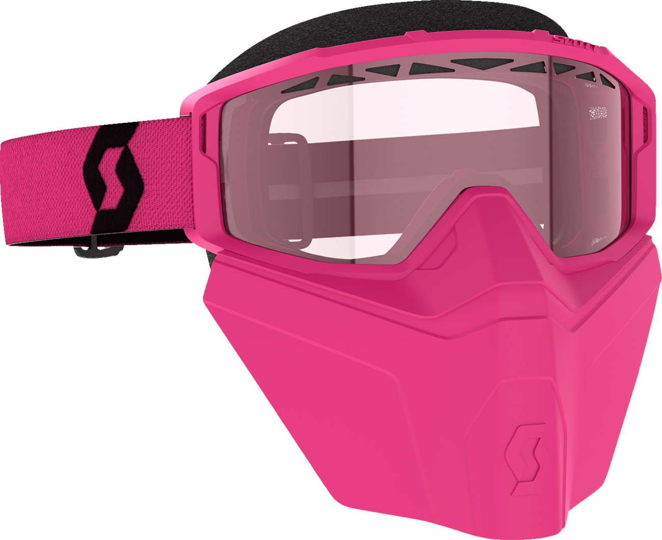 SCOTT Primal Safari Facemask Snow Goggle - Yellow/Black - Rose 278608-1665134