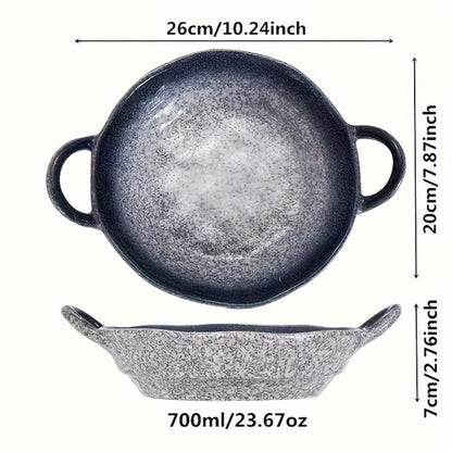 Elegant Ceramic Double Ear Plate Set for All Occasions