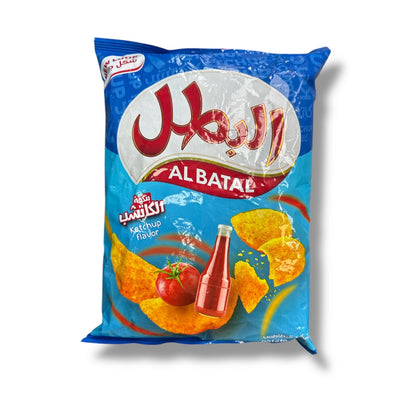 Al Batal Ketchup Flavored Potato Chips - Crispy Arabic Snack, Perfect for Parties, Imported Treat