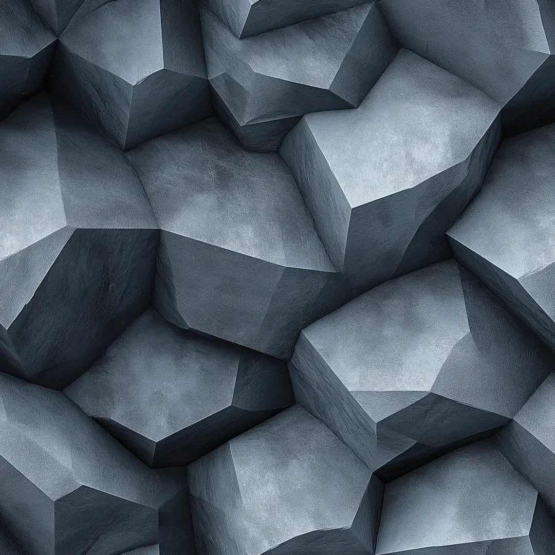 Urban Slate Geo-Structure Mural