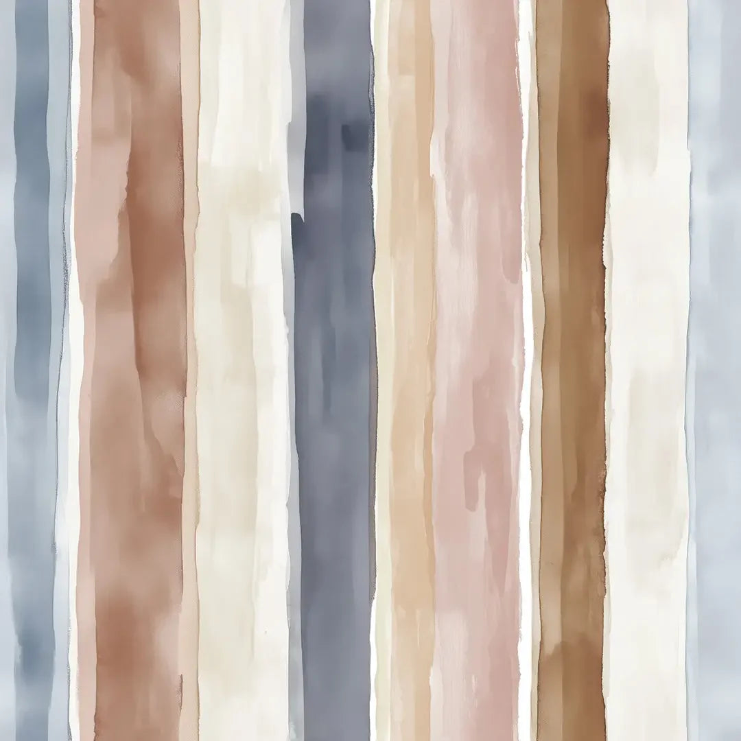 Earthen Serenity Stripe Wallpaper