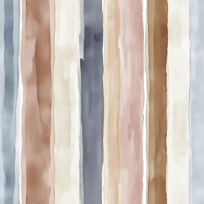 Earthen Serenity Stripe Wallpaper