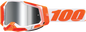 100% Racecraft 2 Goggles - Orange - Silver Flash Mirror 50010-00013