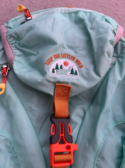 Kid’s (Ages 2 to 7) light blue Hiking Pack - Water Bladder System Compatible for Young Hikers