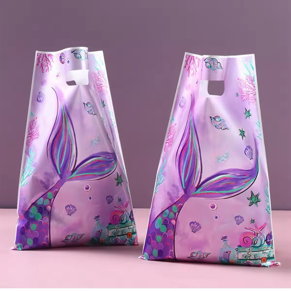 Mermaid Party Favors For Kids - Birthday Goodie Bags 10-Pack