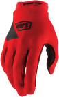 100% Ridecamp Gloves - Red - Small 10011-00020
