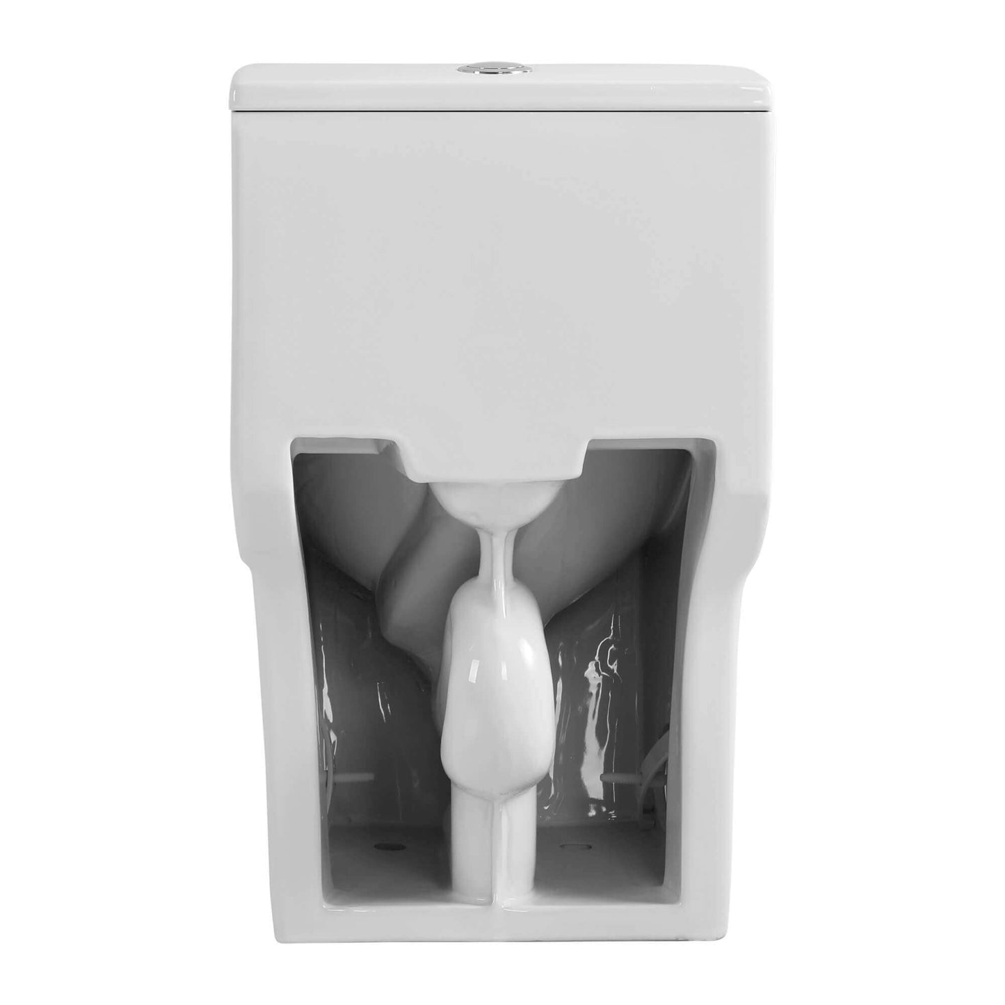 Fine Fixtures MOTB13W-O One-Piece Toilet – 1.28 GPF Round White