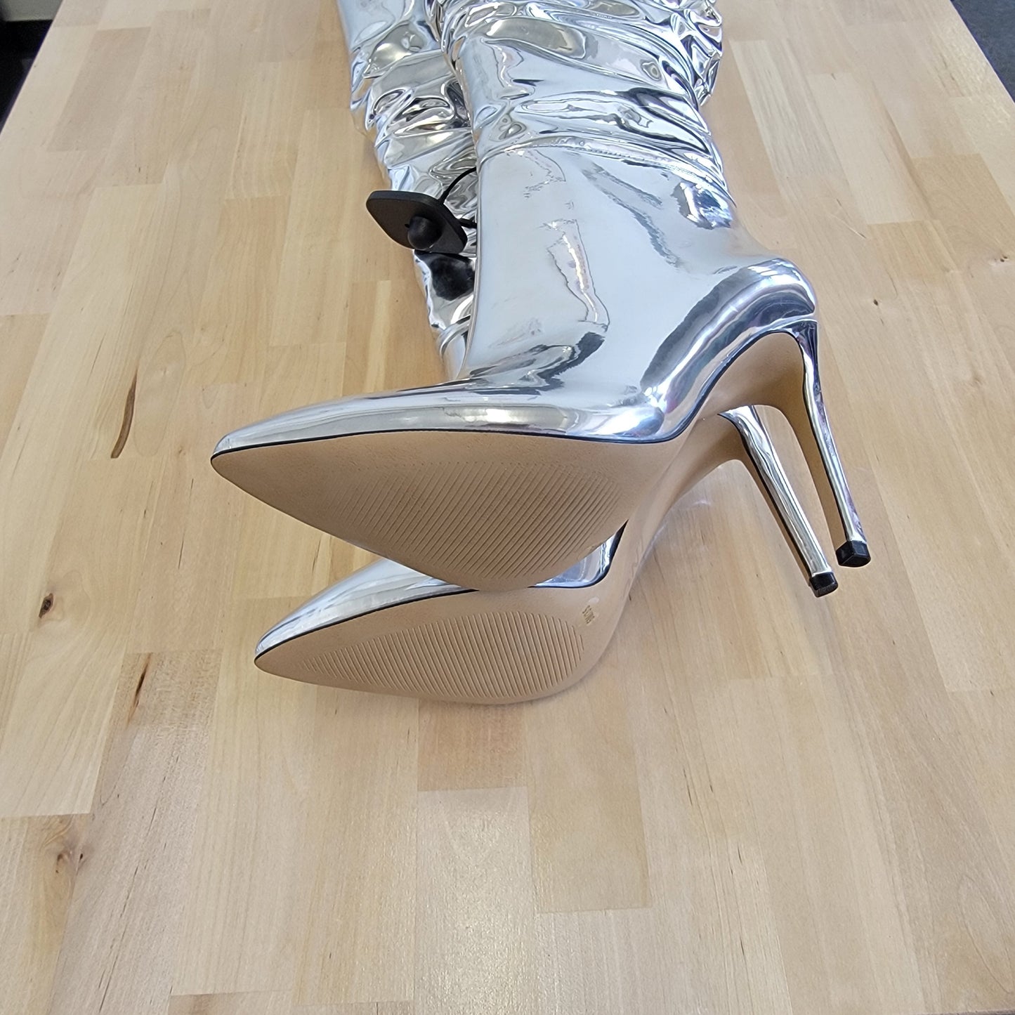 INC Silver Boots Sz 5
