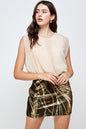 Sequin Skirt with Sleeveless Blouson Dress – Glamorous Party Look | Apparel | Kitchen + Metal