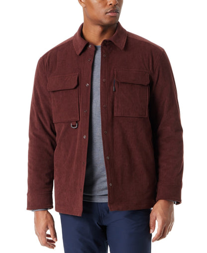 Bass Outdoor Size M Relaxed Fit Corduroy Shirt Jacket - Rum Raisin NWT