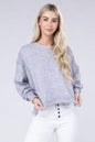 ZENANA Brushed Melange Hacci Oversized Sweater