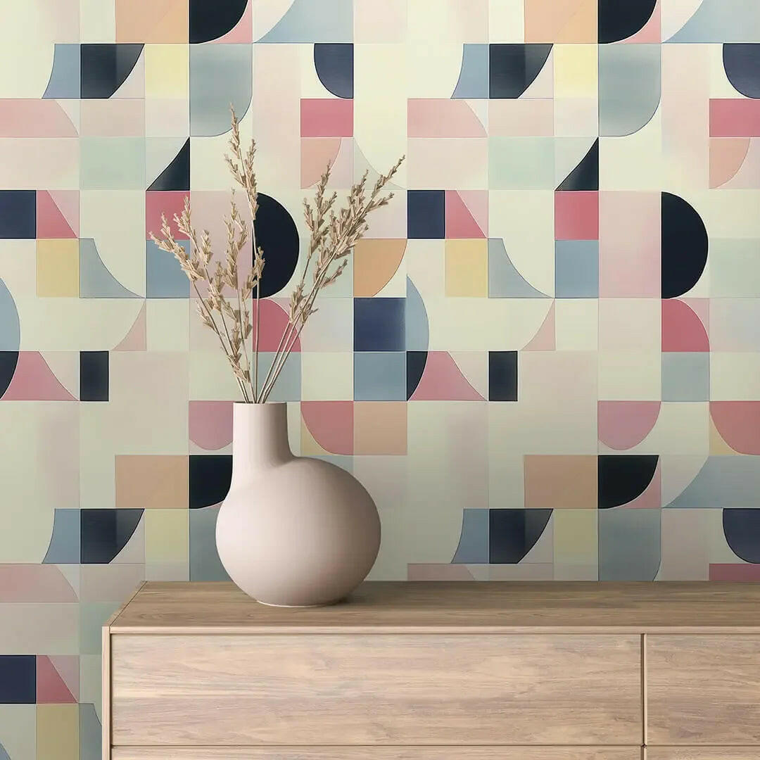 Mid-Century Pastel Mosaic