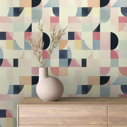 Mid-Century Pastel Mosaic