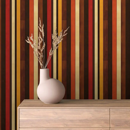 Retro Groove Vertical Stripe