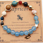 Twelve Constellations Bracelets - Natural Stone Beaded Bracelets with Eight Planet Designs