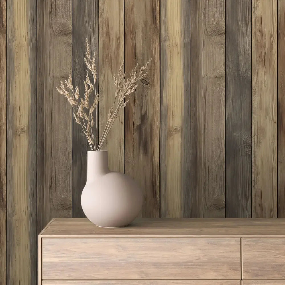 Barnwood Medley Wallpaper