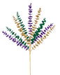 27"L GLITTERED EUCALYPTUS SPRAY MARDI GRAS