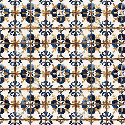Sintra Blue and Gold Tile
