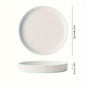 Luxury Oval Nordic White Ceramic Dinner Plate
