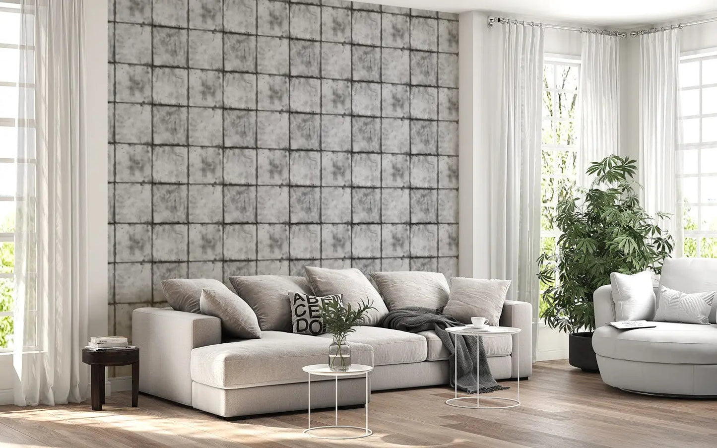 Urban Monolith Tile Wallpaper