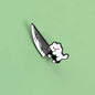 Kitty Cutthroat Enamel Pin