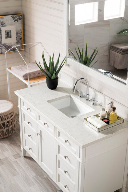Brittany 48" Single Vanity in Bright White