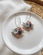 Placed by Grace - Spring Floral Hoop Earrings
