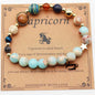 Twelve Constellations Bracelets - Natural Stone Beaded Bracelets with Eight Planet Designs