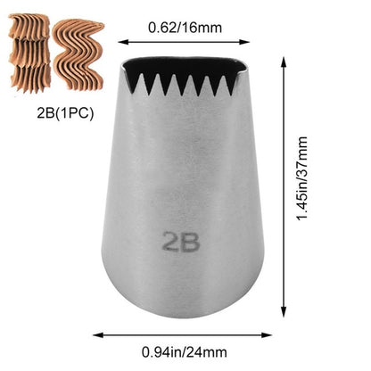 1/3PCS Basket Weave Tips Icing Piping Nozzle