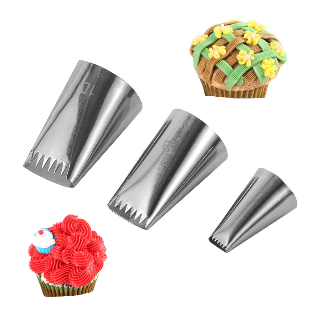 1/3PCS Basket Weave Tips Icing Piping Nozzle