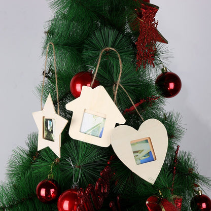 1/3pcs Paintable Wooden Picture Frame Wood Wall