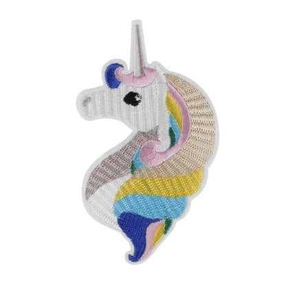 1/5PCS 6.7*11.7 cm Unicorn DIY Cloth Badges