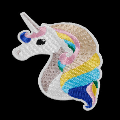 1/5PCS 6.7*11.7 cm Unicorn DIY Cloth Badges