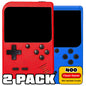 2 Pack Handheld Games for Kids Console 400 Retro Video Games, Portable Gaming Player Mini Arcade Electronic Toy Gifts for Boys Girls 2 Pack