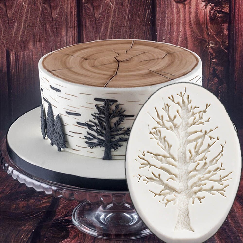 1 Pc Home DIY Chocolate Tree Leaves Shape Cake