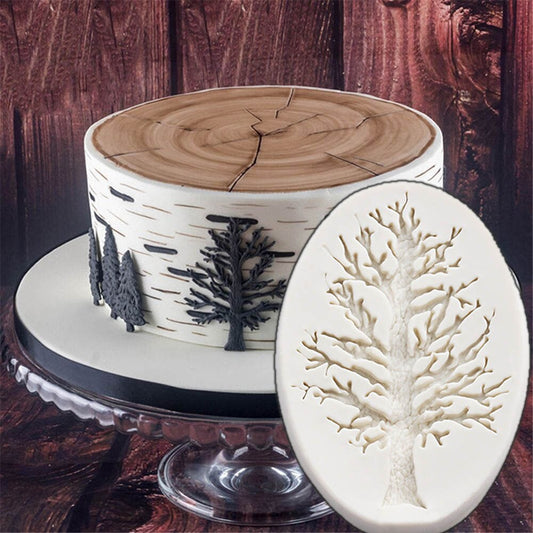 1 Pc Home DIY Chocolate Tree Leaves Shape Cake