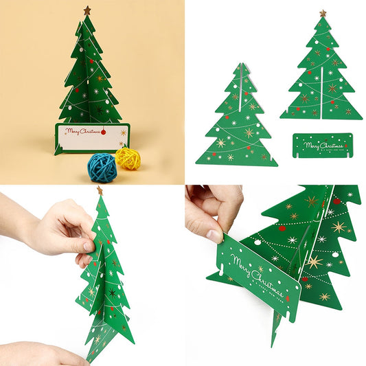 1 Pcs Pop Up 3D Christmas Cards Birthday Thanks