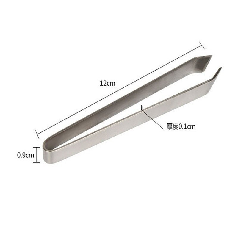 1 Pcs Useful Fish Bone Stainless Steel Tweezers