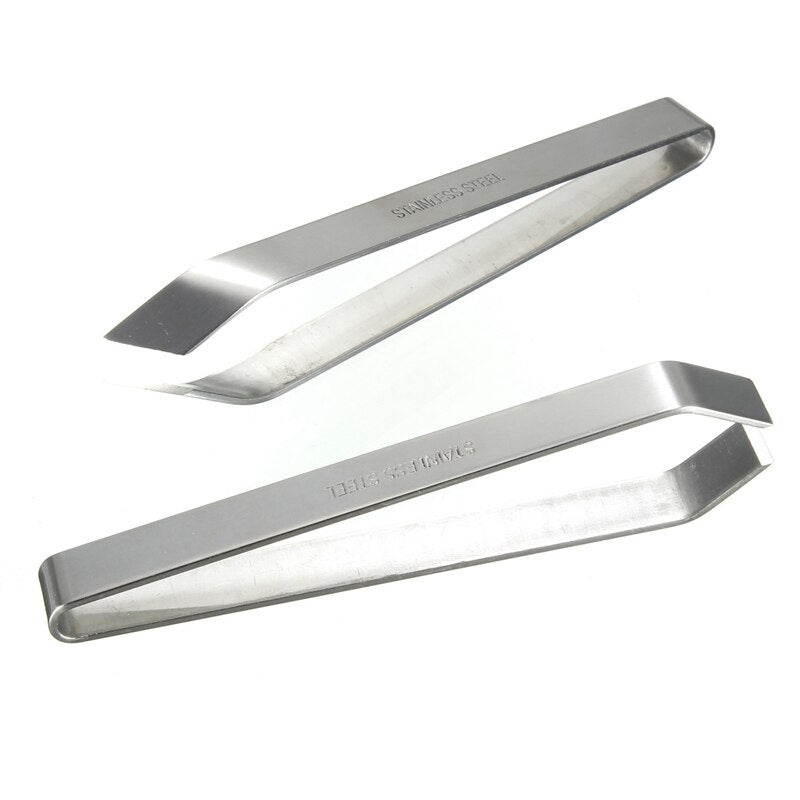 1 Pcs Useful Fish Bone Stainless Steel Tweezers