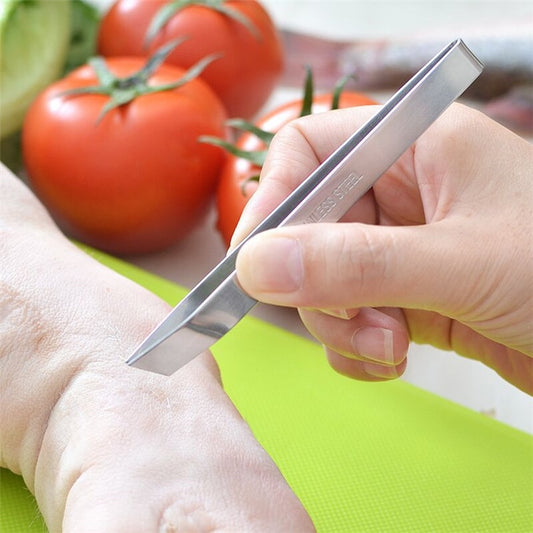 1 Pcs Useful Fish Bone Stainless Steel Tweezers