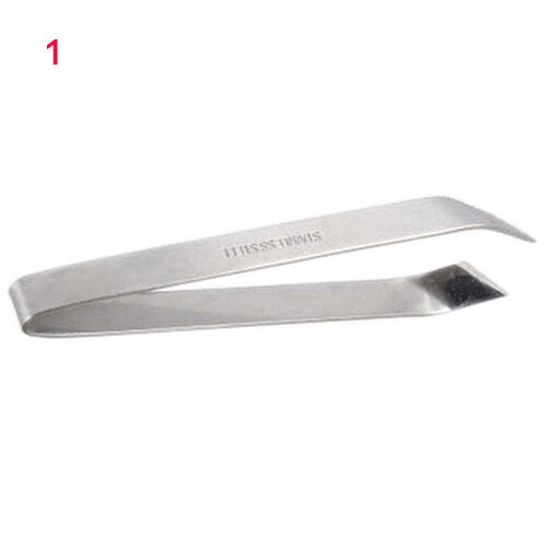 1 Pcs Useful Fish Bone Stainless Steel Tweezers